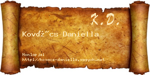 Kovács Daniella névjegykártya