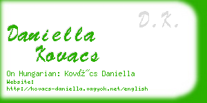 daniella kovacs business card